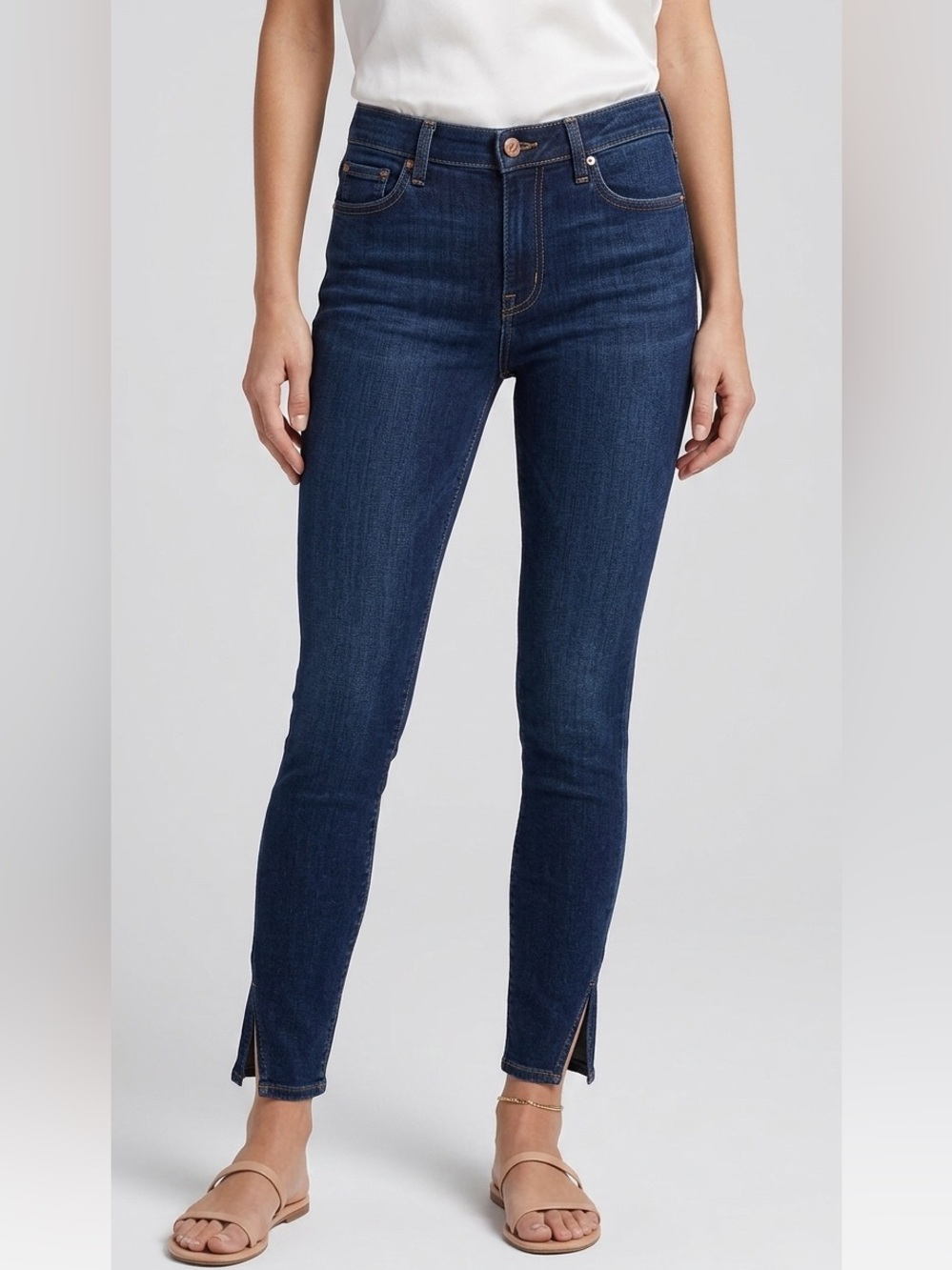 7 for All Mankind b(air) denim the ankle skinny jean